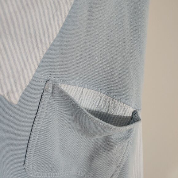 Free People Madeleine Sweatshirt Womens Size XS Blue Striped Oversized Pullover - Picture 6 of 12